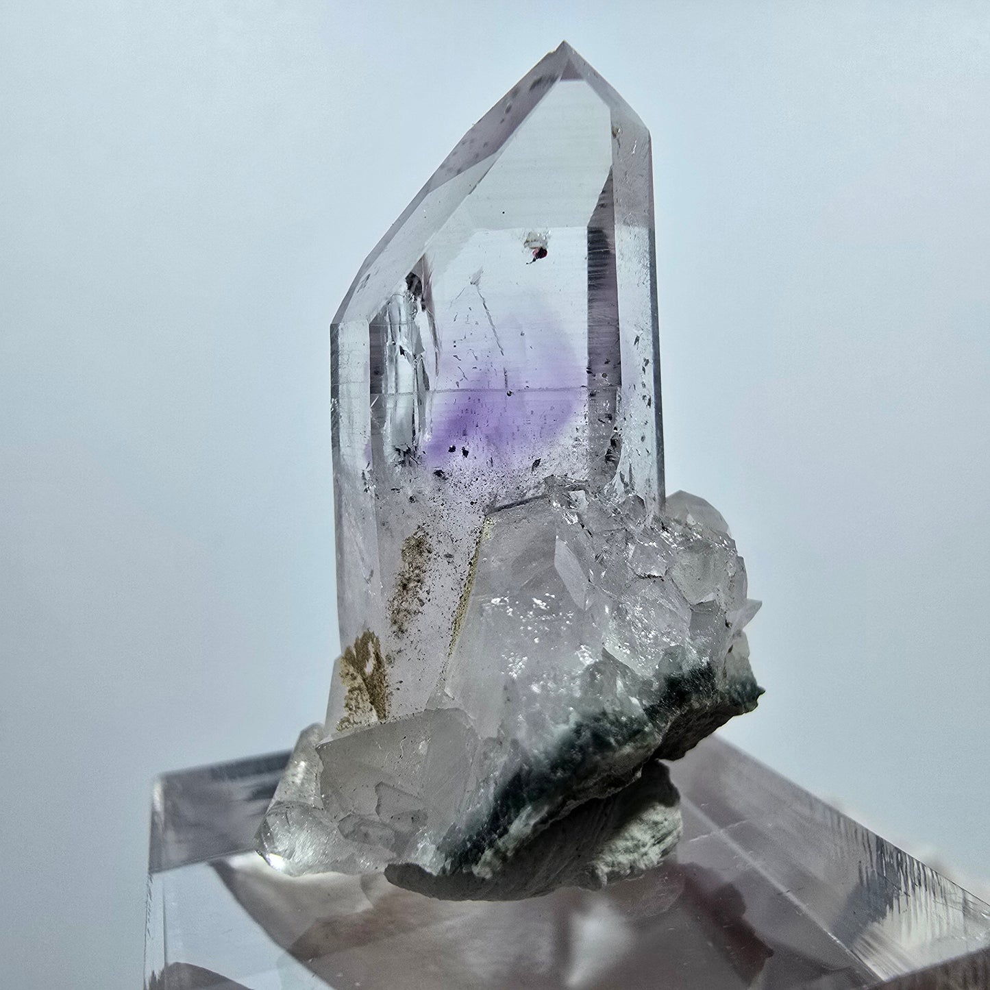Harlekin Lemurian Phantom Amethyst Stufe Streep Mine Goboboseb, Namibia 31*24*18mm