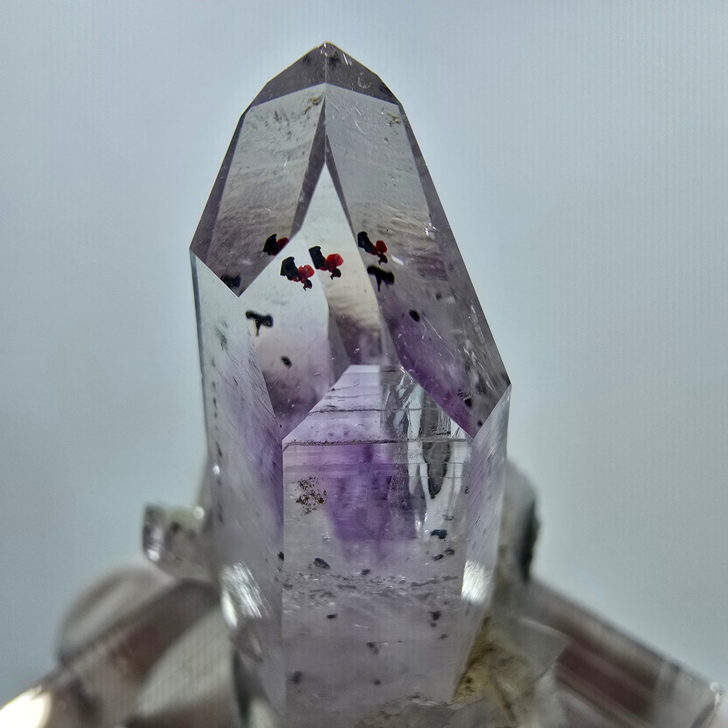 Harlekin Lemurian Phantom Amethyst Stufe Streep Mine Goboboseb, Namibia 31*24*18mm