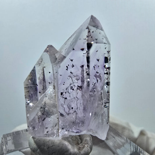 Enhydro Harlekin Phantom Amethyst, 1x Blase Streep Mine Goboboseb, Namibia 32*18*16mm