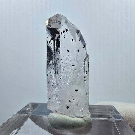 Klare Hämatit Phantom Quarz Spitze Streep Mine Goboboseb, Namibia 26*10*7mm