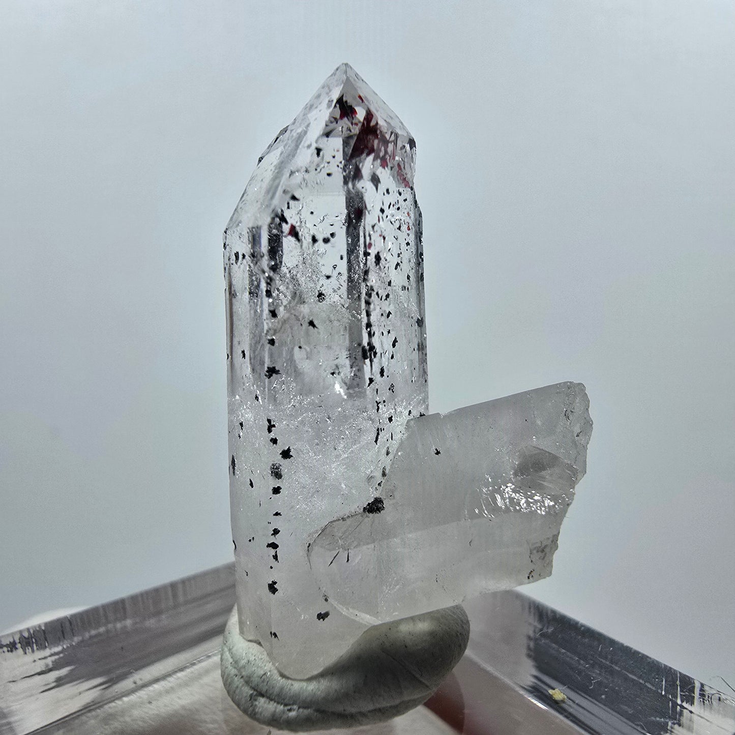 Clear Harlequin Phantom Quartz Point Streep Mine Goboboseb, Namibia 31*18*13mm 