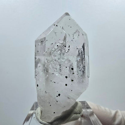 Phantom Hämatit Lemurian Quarz Spitze Streep Mine Goboboseb, Namibia 41*23*18mm