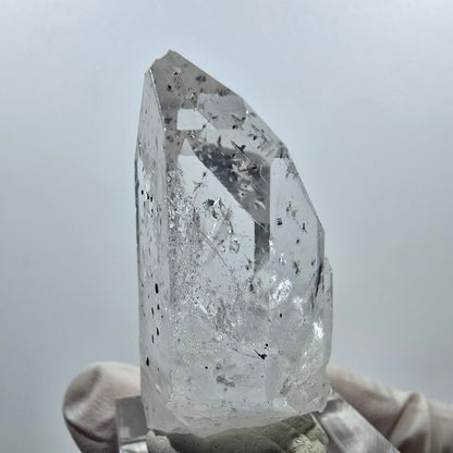 Phantom Hämatit Lemurian Quarz Spitze Streep Mine Goboboseb, Namibia 41*23*18mm