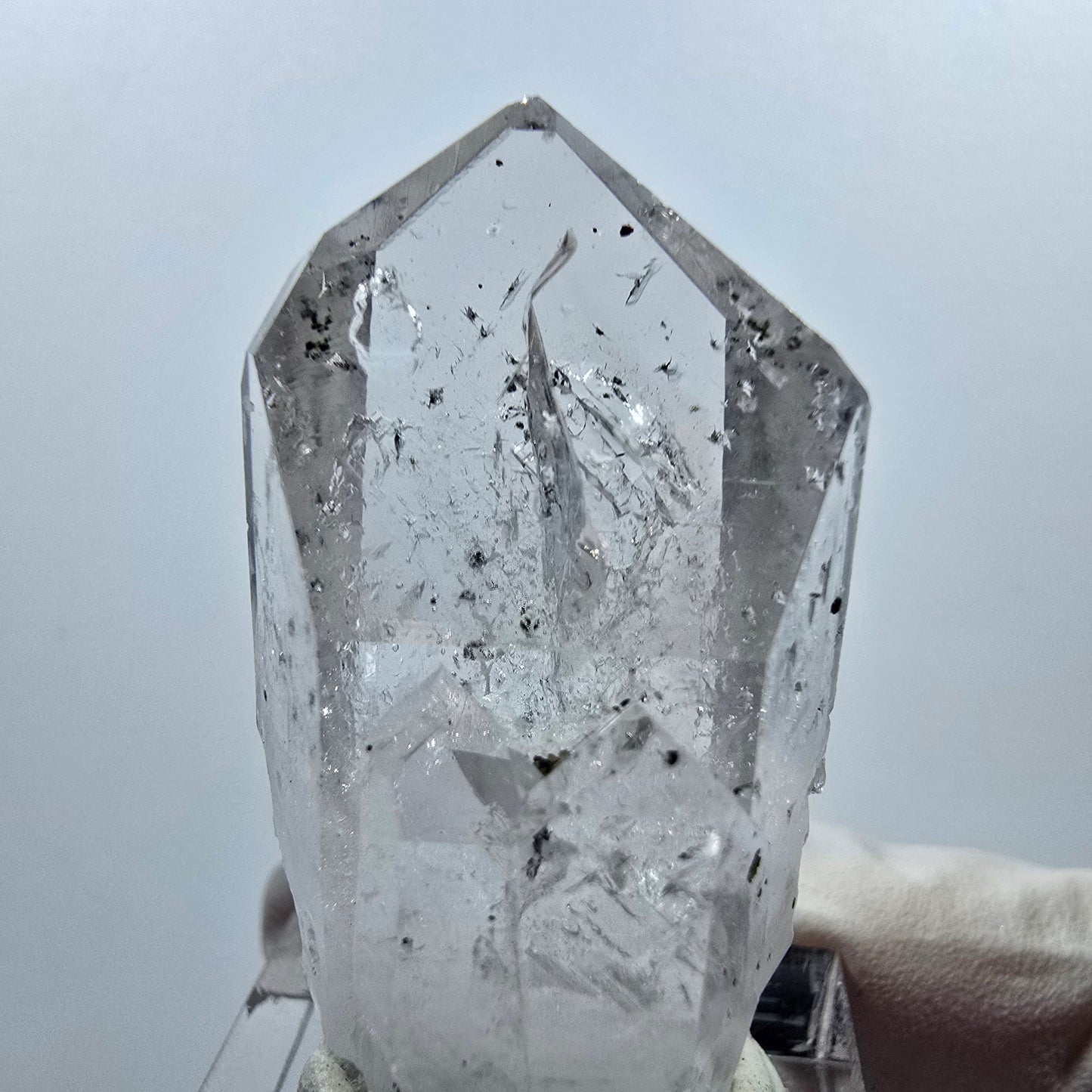 Phantom Hämatit Lemurian Quarz Spitze Streep Mine Goboboseb, Namibia 41*23*18mm