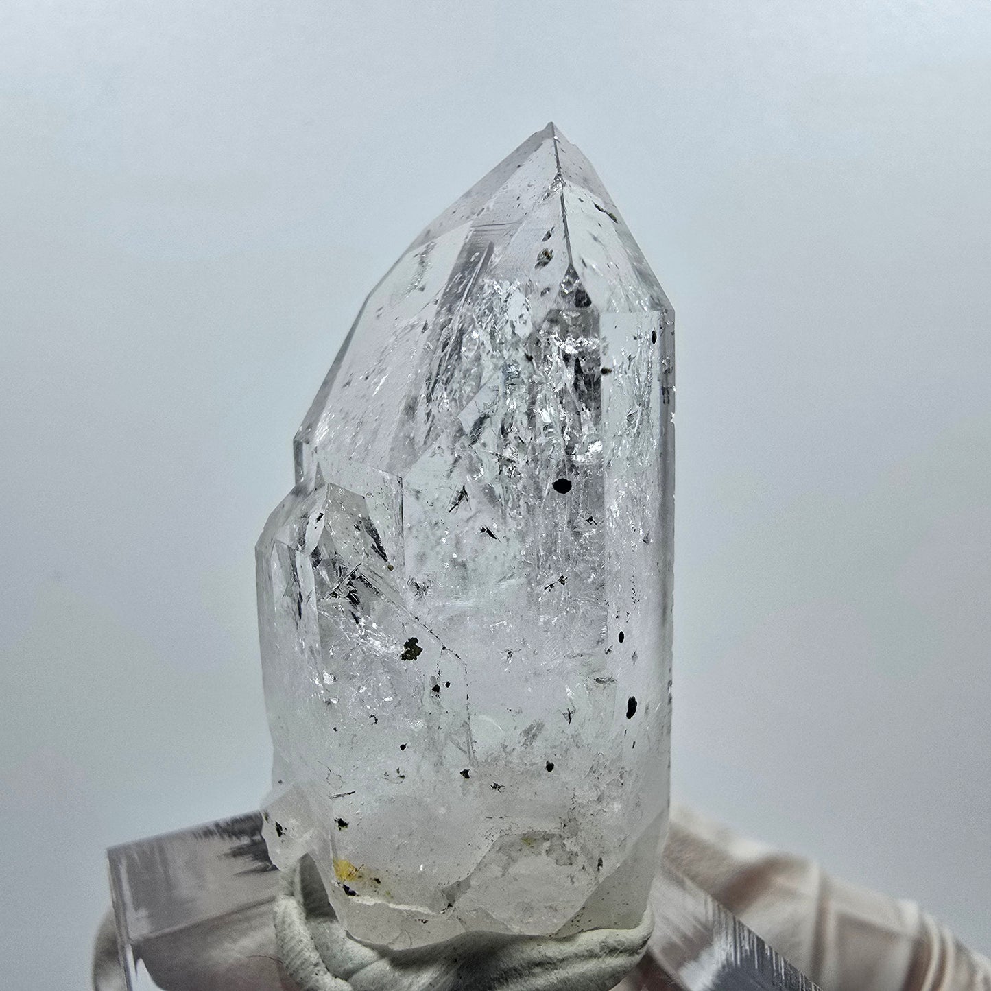 Phantom Hämatit Lemurian Quarz Spitze Streep Mine Goboboseb, Namibia 41*23*18mm