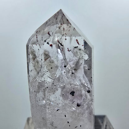 Harlekin Lemurian Phantom Amethyst Spitze Streep Mine Goboboseb, Namibia 37*15*9mm