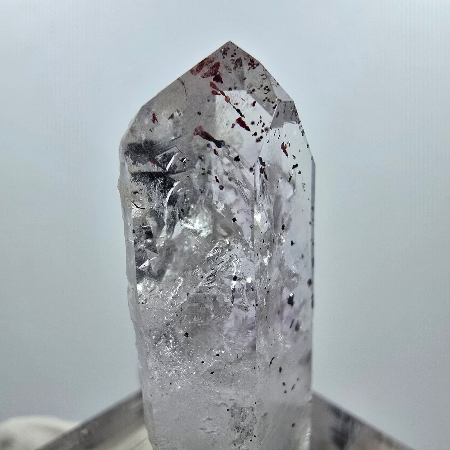 Harlekin Lemurian Phantom Amethyst Spitze Streep Mine Goboboseb, Namibia 37*15*9mm