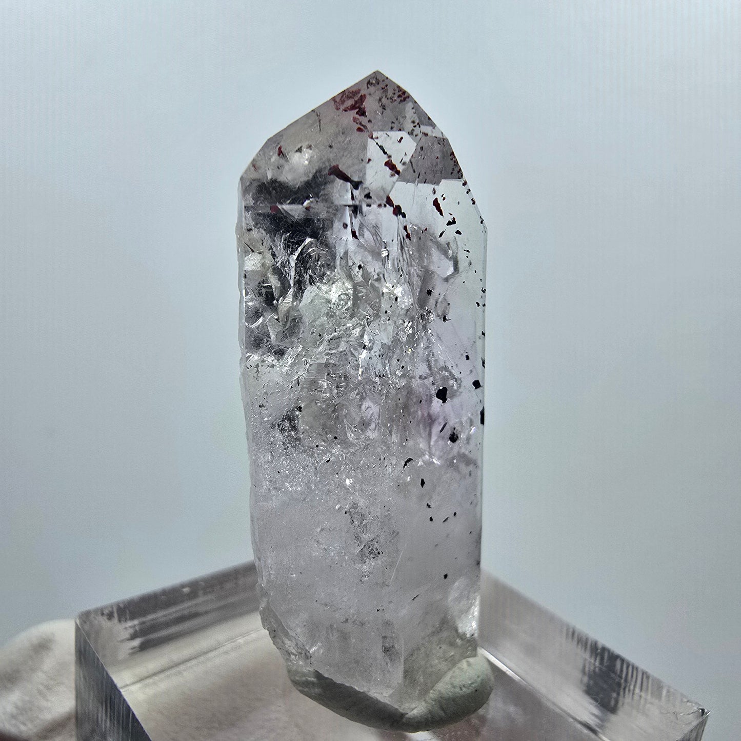 Harlekin Lemurian Phantom Amethyst Spitze Streep Mine Goboboseb, Namibia 37*15*9mm