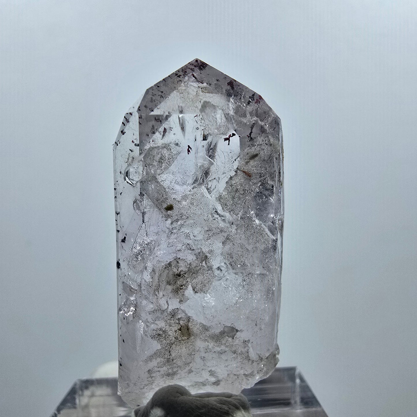 Harlekin Lemurian Phantom Amethyst Spitze Streep Mine Goboboseb, Namibia 37*15*9mm