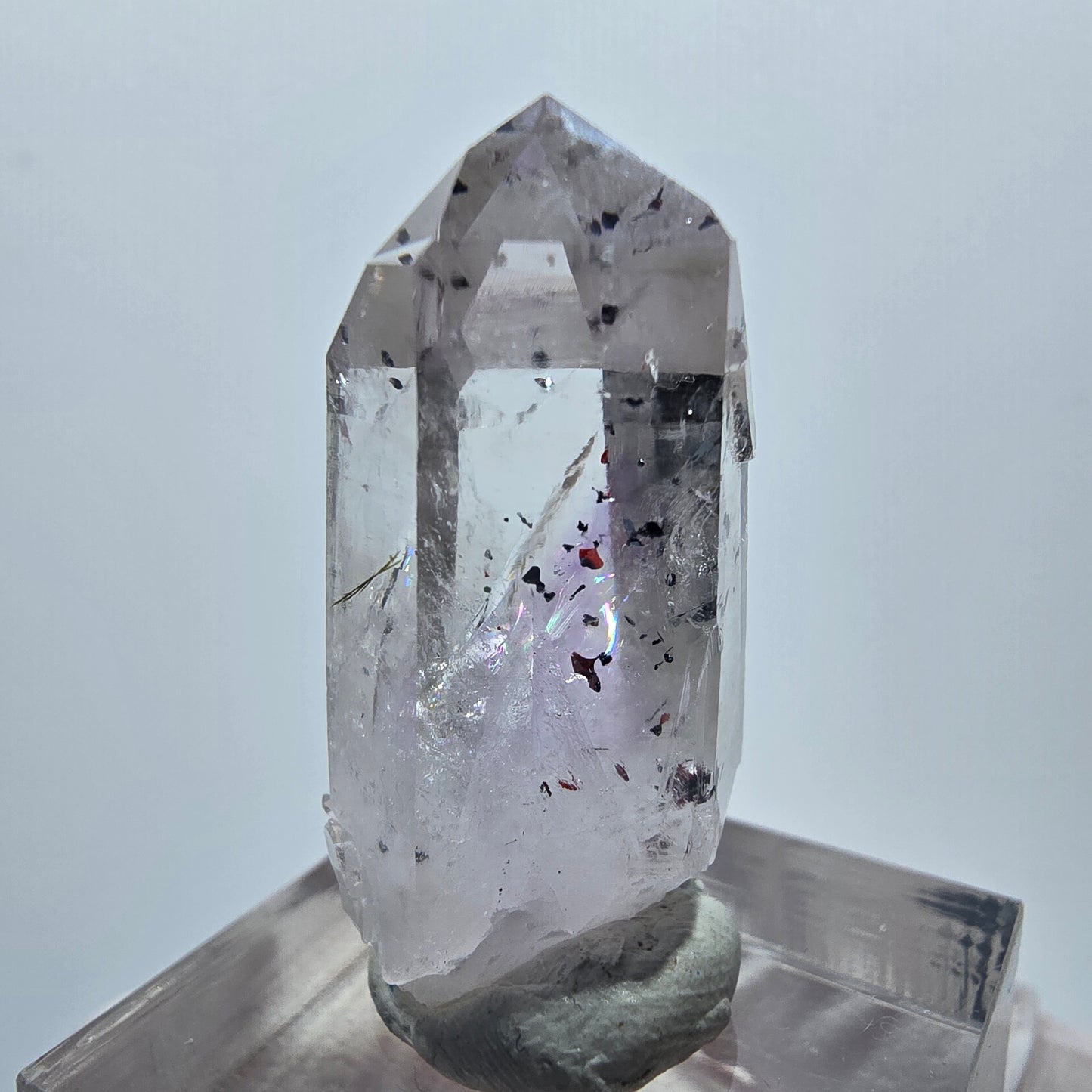 Harlekin Lemurian Phantom Amethyst Spitze Streep Mine Goboboseb, Namibia 32*16*14mm