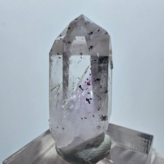 Harlekin Lemurian Phantom Amethyst Spitze Streep Mine Goboboseb, Namibia 32*16*14mm