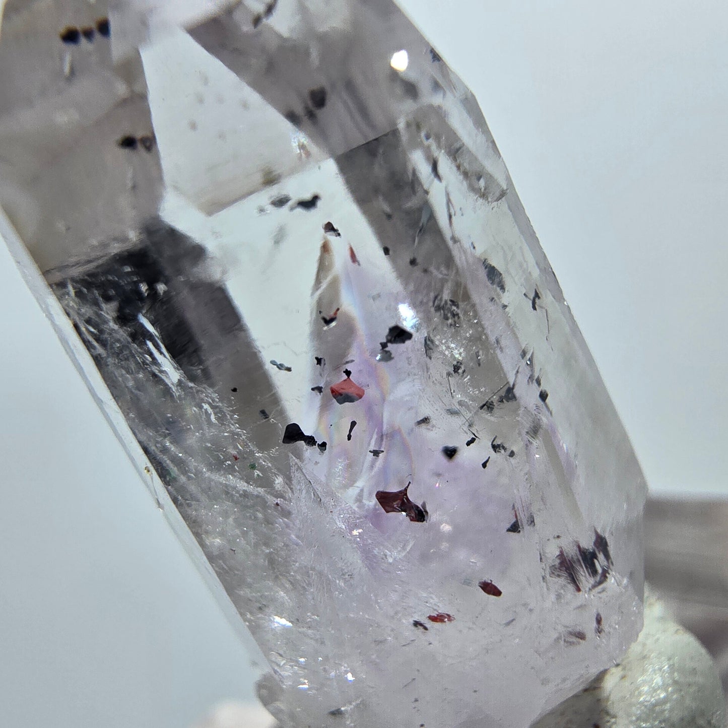 Harlekin Lemurian Phantom Amethyst Spitze Streep Mine Goboboseb, Namibia 32*16*14mm