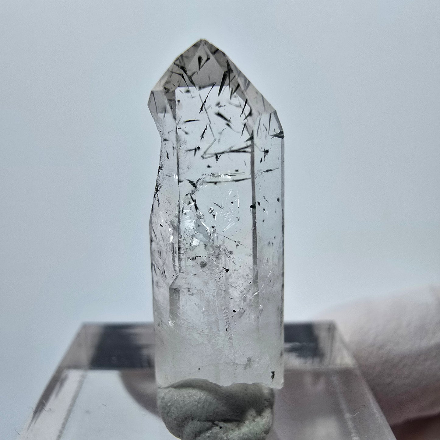 Klare Epidot Phantom Quarz Spitze Streep Mine Goboboseb, Namibia 28*10*7mm