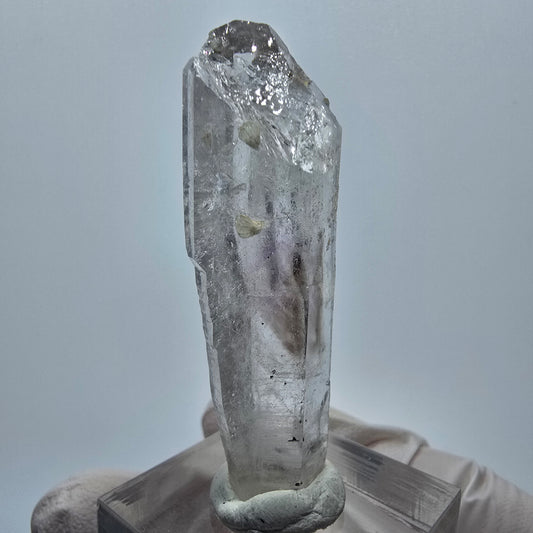 Lemurian Phantom Zepter Amethyst Prehnit Spitze Streep Mine Goboboseb, Namibia 50*16*12mm