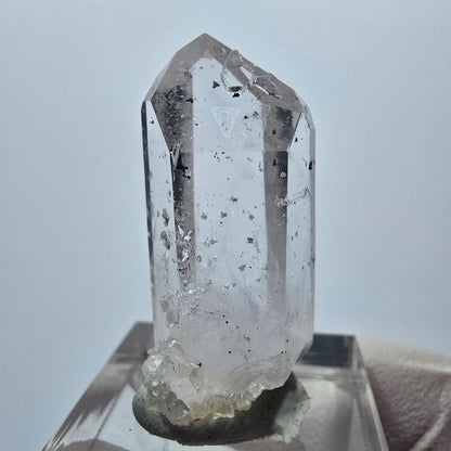 Phantom Hämatit Lemurian Quarz Spitze Streep Mine Goboboseb, Namibia 33*20*13mm