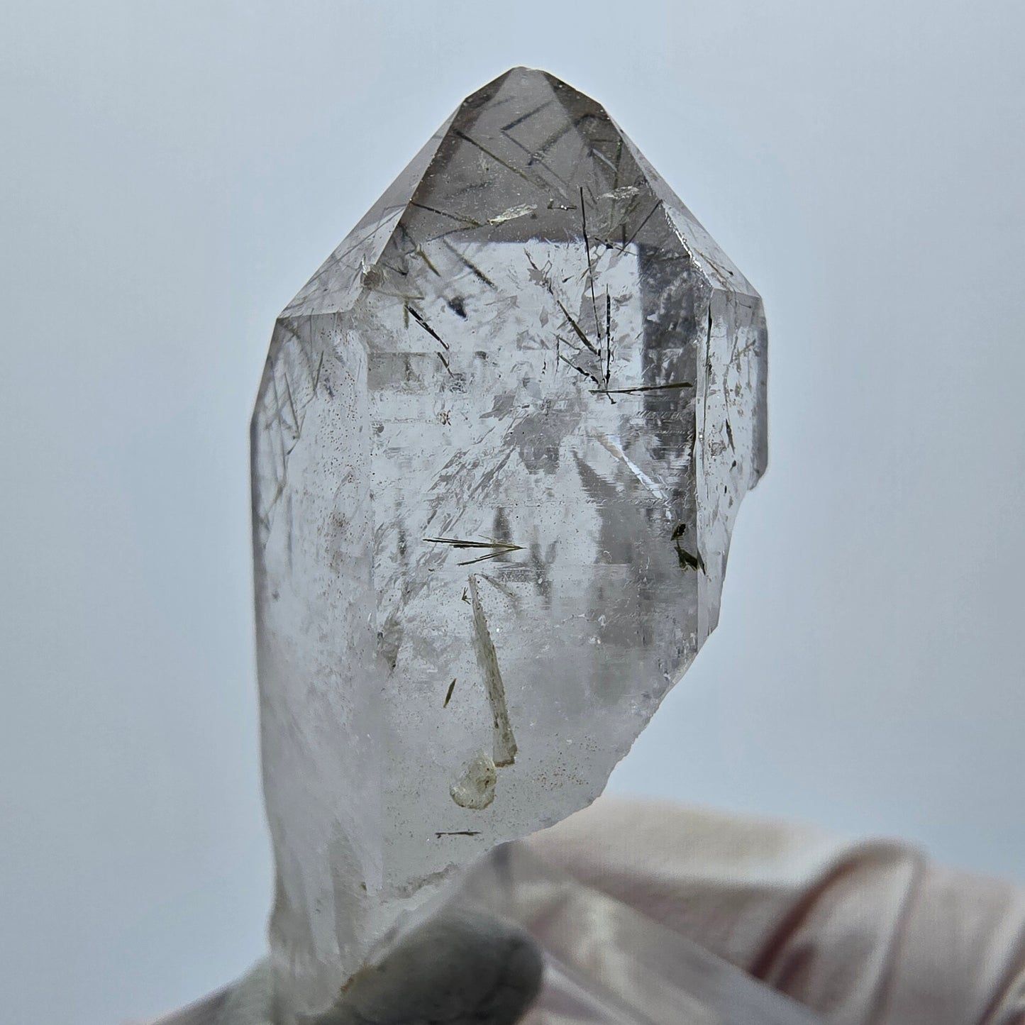 Klare Epidot Phantom Quarz Spitze Streep Mine Goboboseb, Namibia 41*19*16mm