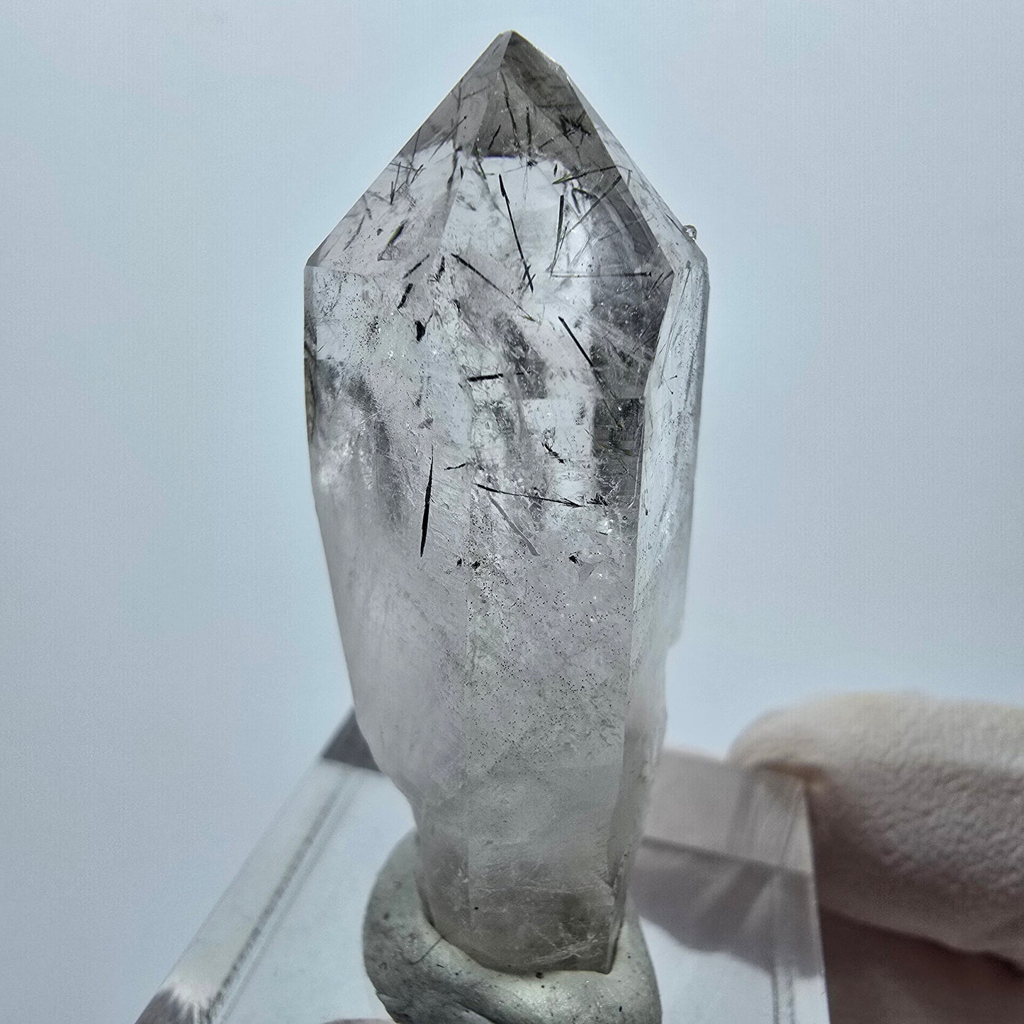 Klare Epidot Phantom Quarz Spitze Streep Mine Goboboseb, Namibia 41*19*16mm