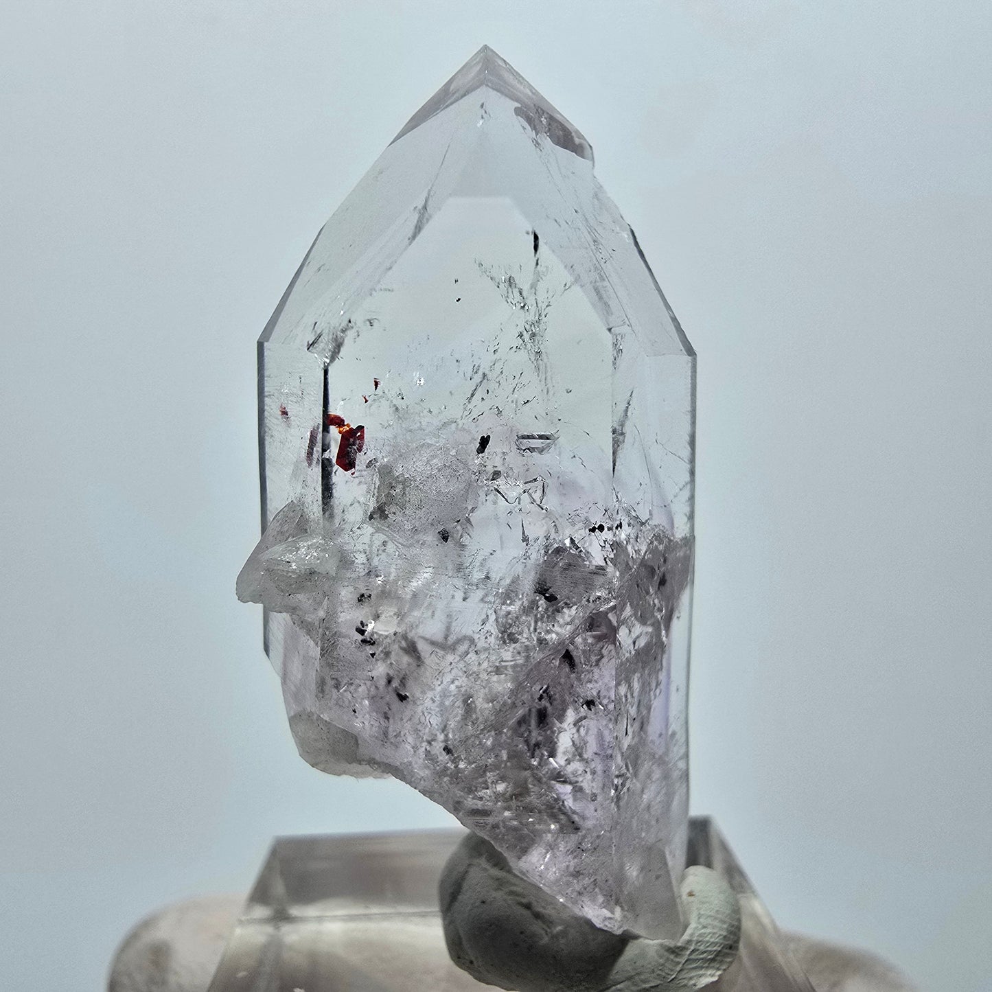 Enhydro Harlekin Phantom Amethyst, 1x Blase Streep Mine Goboboseb, Namibia 43*20*14mm