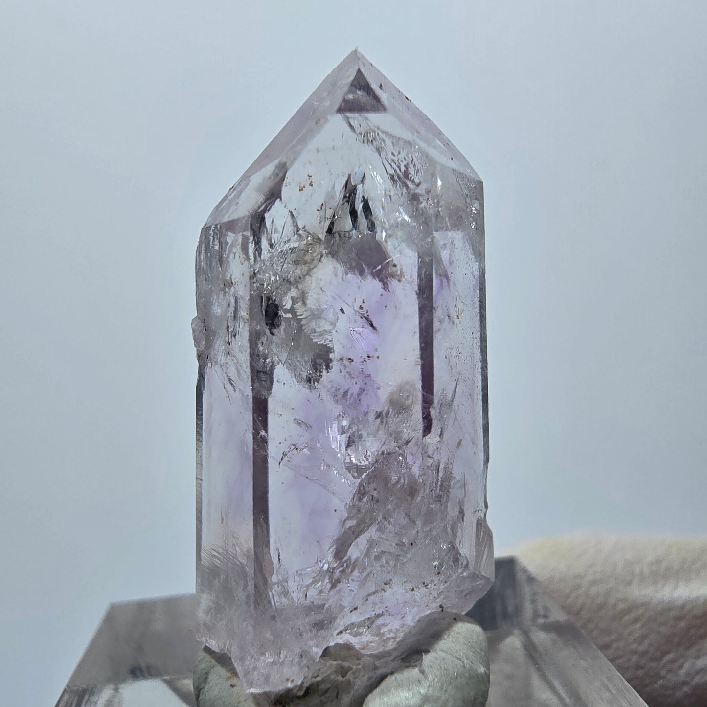 Lemurian Phantom Amethyst Spitze Streep Mine Goboboseb, Namibia 31*14*12mm