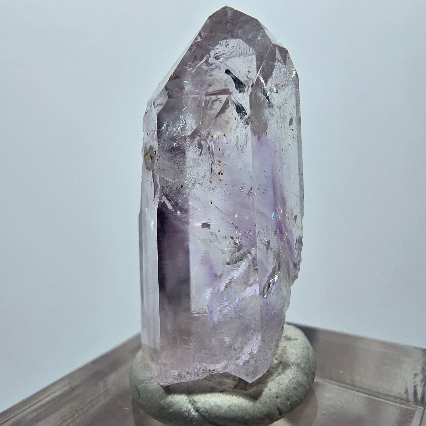Lemurian Phantom Amethyst Spitze Streep Mine Goboboseb, Namibia 31*14*12mm