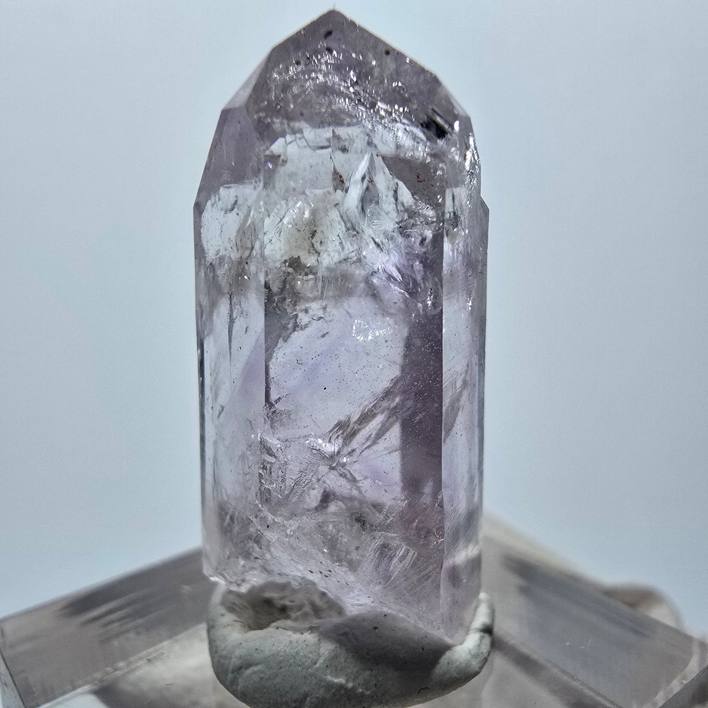 Lemurian Phantom Amethyst Spitze Streep Mine Goboboseb, Namibia 31*14*12mm