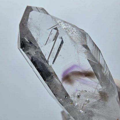 Enhydro Lemurian Phantom Amethyst, 1x Blase Streep Mine Goboboseb, Namibia 45*17*11mm