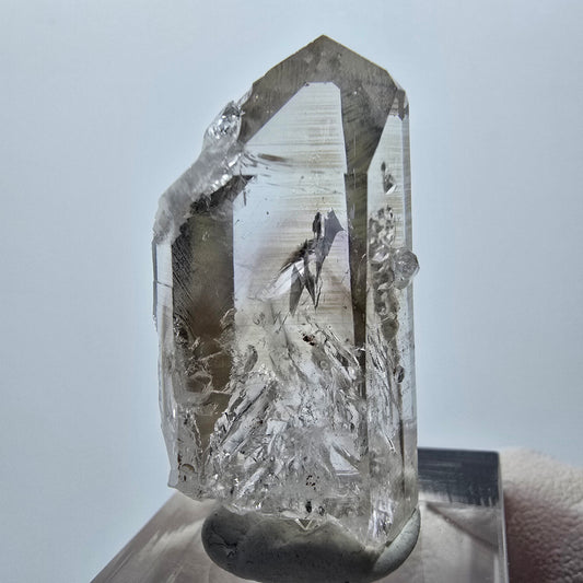 Enhydro Lemurian Quarz mit Analcim, 1x Blase Streep Mine Goboboseb, Namibia 37*18*18mm