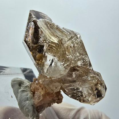 Phantom Skeleton Smoky Double-Terminated Quartz with Matrix Goboboseb, Namibia 39*28*17mm 