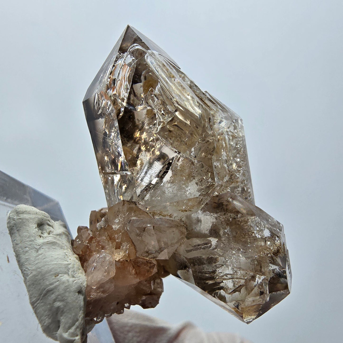 Phantom Skeleton Smoky Double-Terminated Quartz with Matrix Goboboseb, Namibia 39*28*17mm 