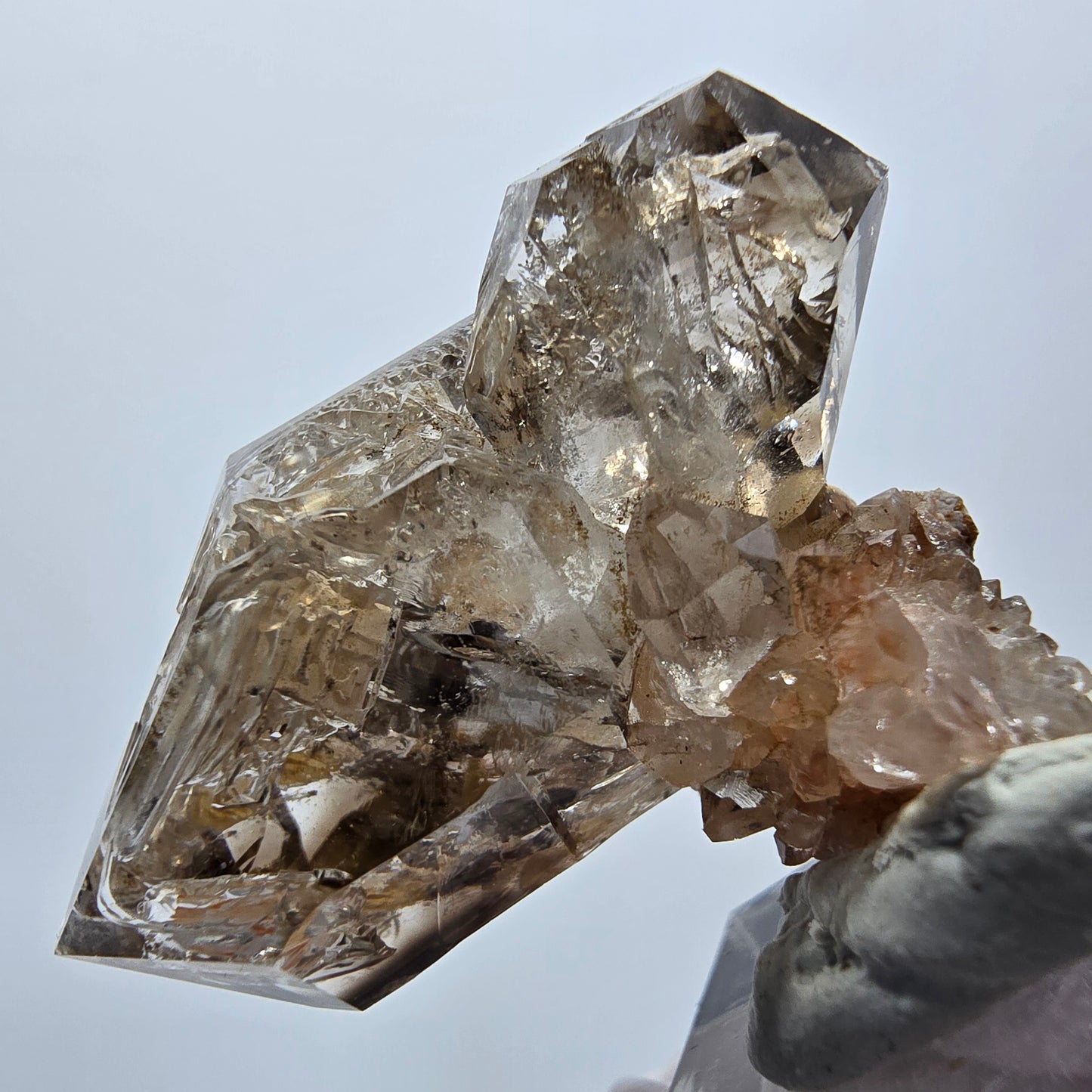 Phantom Skeleton Smoky Double-Terminated Quartz with Matrix Goboboseb, Namibia 39*28*17mm 