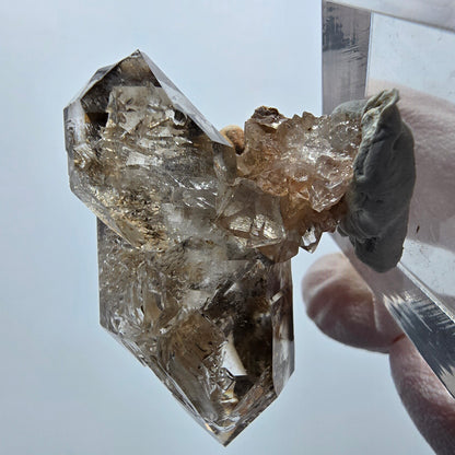 Phantom Skeleton Smoky Double-Terminated Quartz with Matrix Goboboseb, Namibia 39*28*17mm 