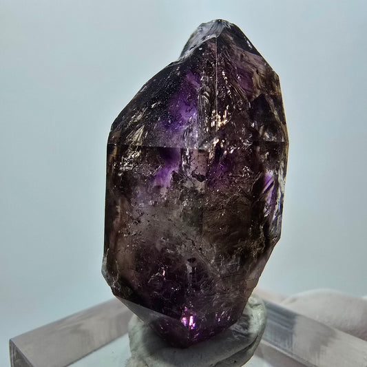 Fenêtre en améthyste fantôme à double cristal Goboboseb, Namibie 35*19*17 mm 