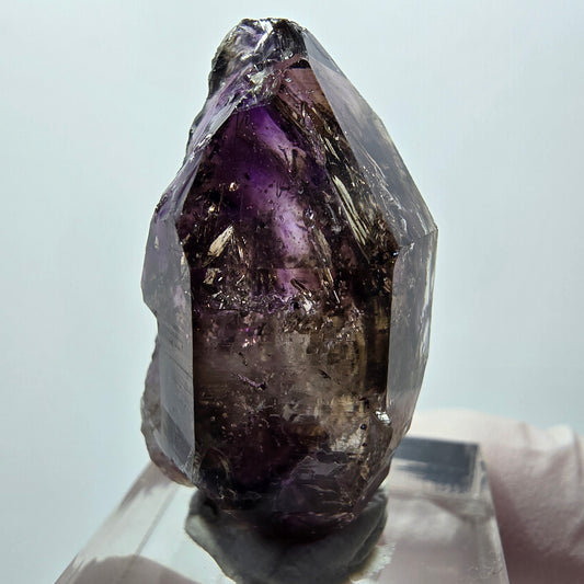 Fenêtre en améthyste fantôme à double cristal Goboboseb, Namibie 35*19*17 mm 