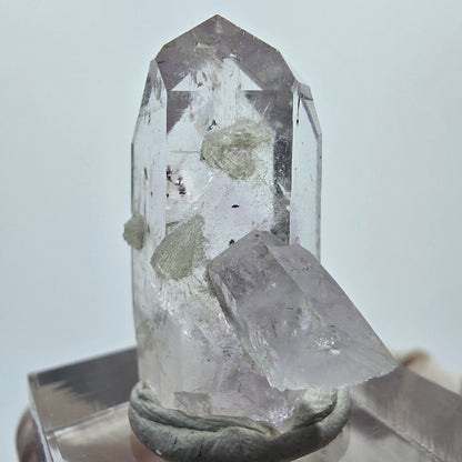 Hämatit Lemurian Phantom Amethyst mit Prehnit Streep Mine Goboboseb, Namibia 28*19*13mm