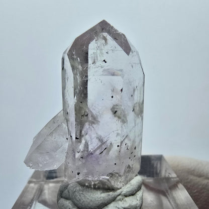 Hämatit Lemurian Phantom Amethyst mit Prehnit Streep Mine Goboboseb, Namibia 28*19*13mm