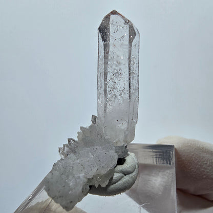 Harlekin Quarz, Calcit mit Matrix Stufe Streep Mine Goboboseb, Namibia 33*27*14mm