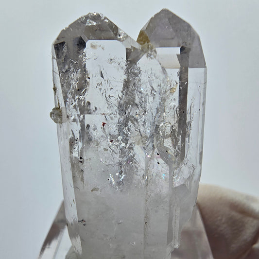 Enhydro Phantom Hämatit Quarz, Analcim, 3x Blase Streep Mine Goboboseb Namibia 38*20*15mm