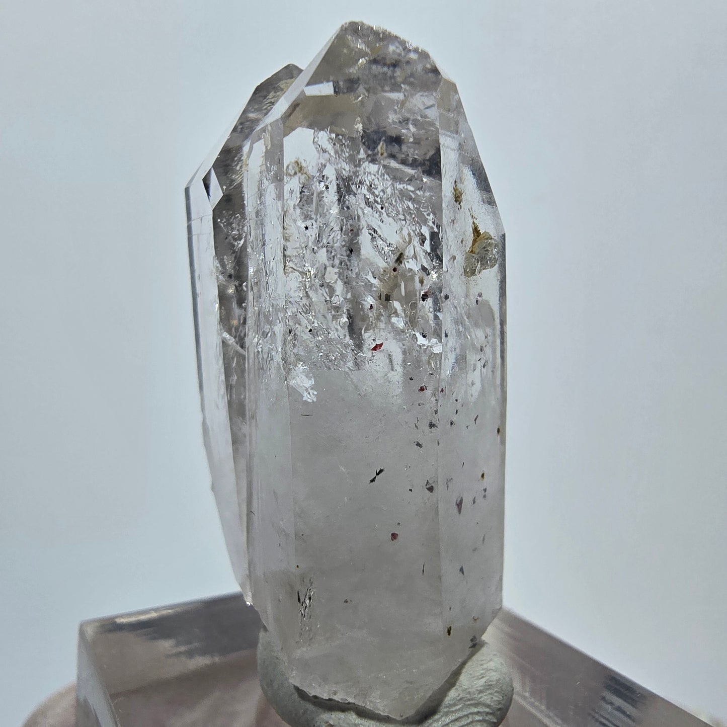 Enhydro Phantom Hämatit Quarz, Analcim, 3x Blase Streep Mine Goboboseb Namibia 38*20*15mm