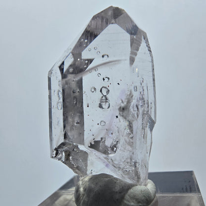 Lemurian Phantom Amethyst mit Analcim, Hämatit Streep Mine Goboboseb, Namibia 32*18*14mm