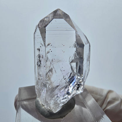 Lemurian Phantom Amethyst mit Analcim, Hämatit Streep Mine Goboboseb, Namibia 32*18*14mm