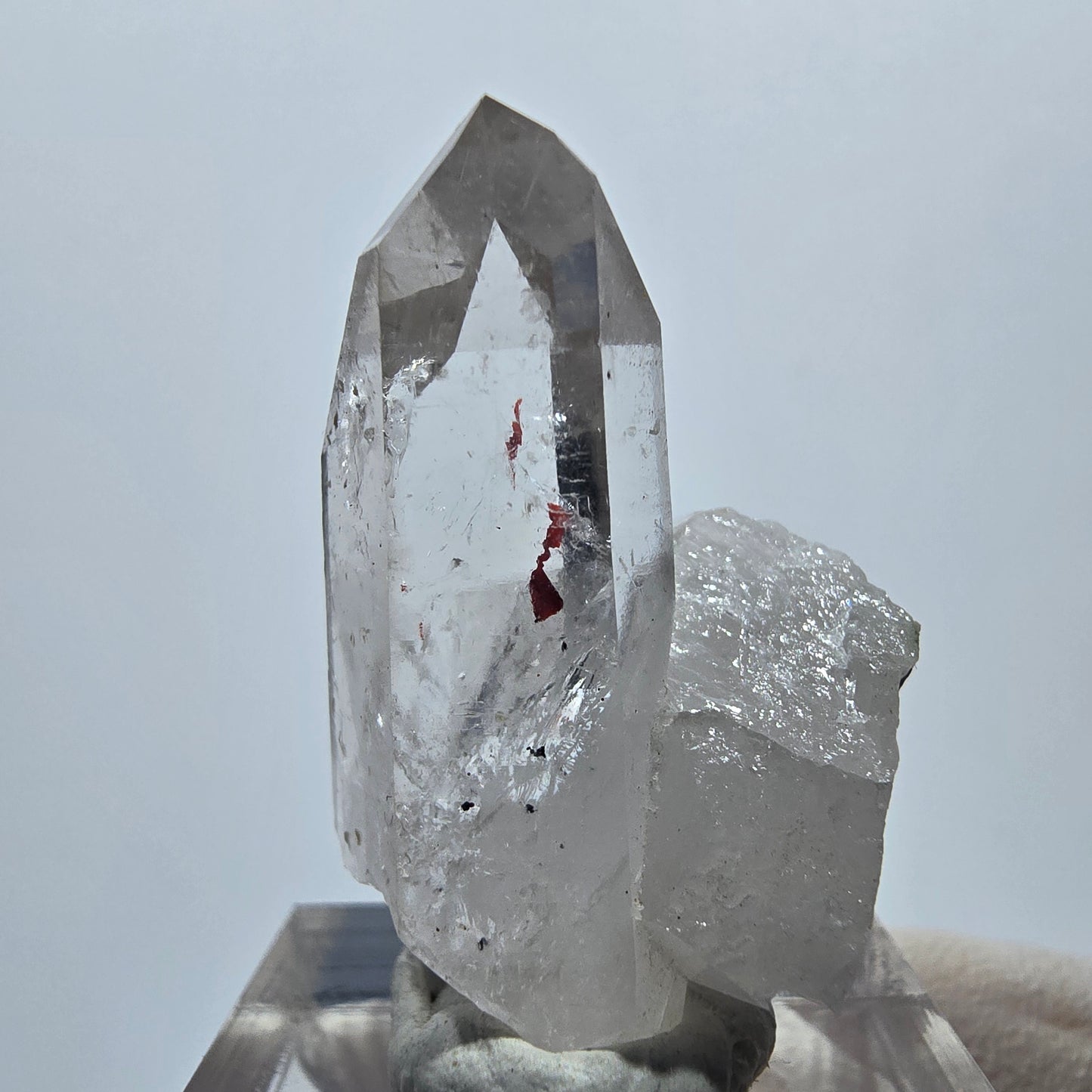 Harlekin Lemurian Phantom Quarz Spitze Streep Mine Goboboseb, Namibia 34*21*20mm