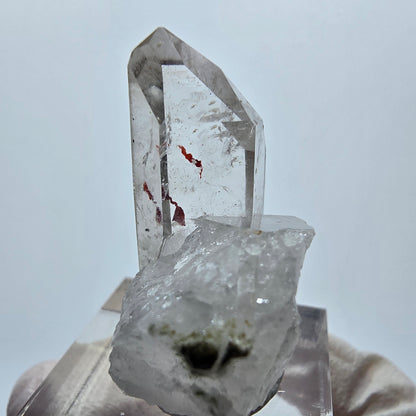 Harlekin Lemurian Phantom Quarz Spitze Streep Mine Goboboseb, Namibia 34*21*20mm