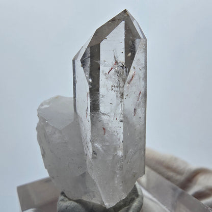 Harlekin Lemurian Phantom Quarz Spitze Streep Mine Goboboseb, Namibia 34*21*20mm