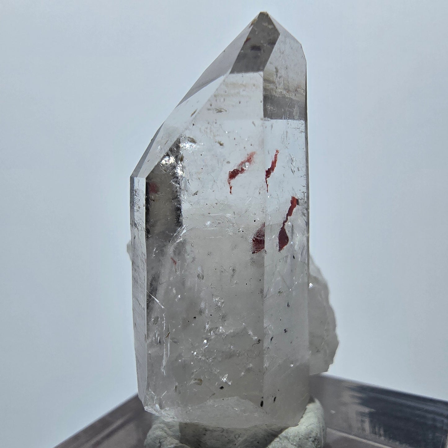 Harlekin Lemurian Phantom Quarz Spitze Streep Mine Goboboseb, Namibia 34*21*20mm