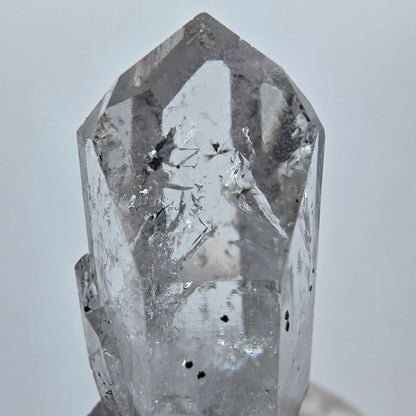 Enhydro Lemurian Phantom Quarz, Hämatit, 1x Blase Streep Mine Goboboseb Namibia 46*17*16mm