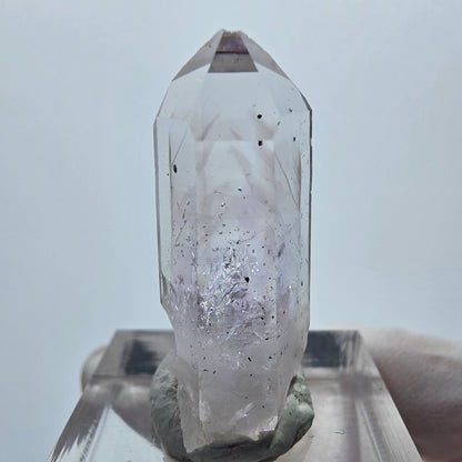 Lemurian Phantom Amethyst mit Hämatit Streep Mine Goboboseb, Namibia 31*15*10mm
