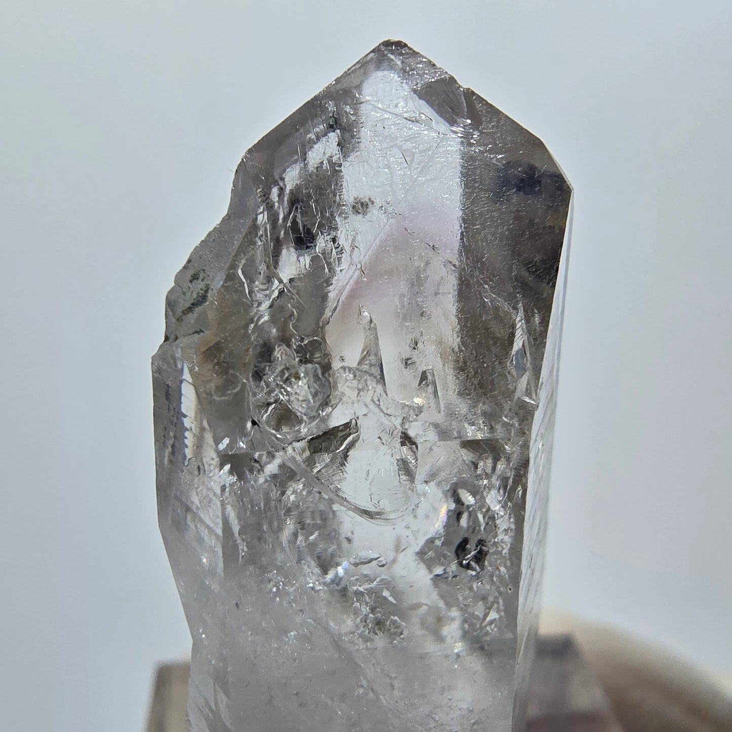 Enhydro Lemurian Phantom Amethyst mit Epidot Streep Mine Goboboseb, Namibia 40*17*14mm