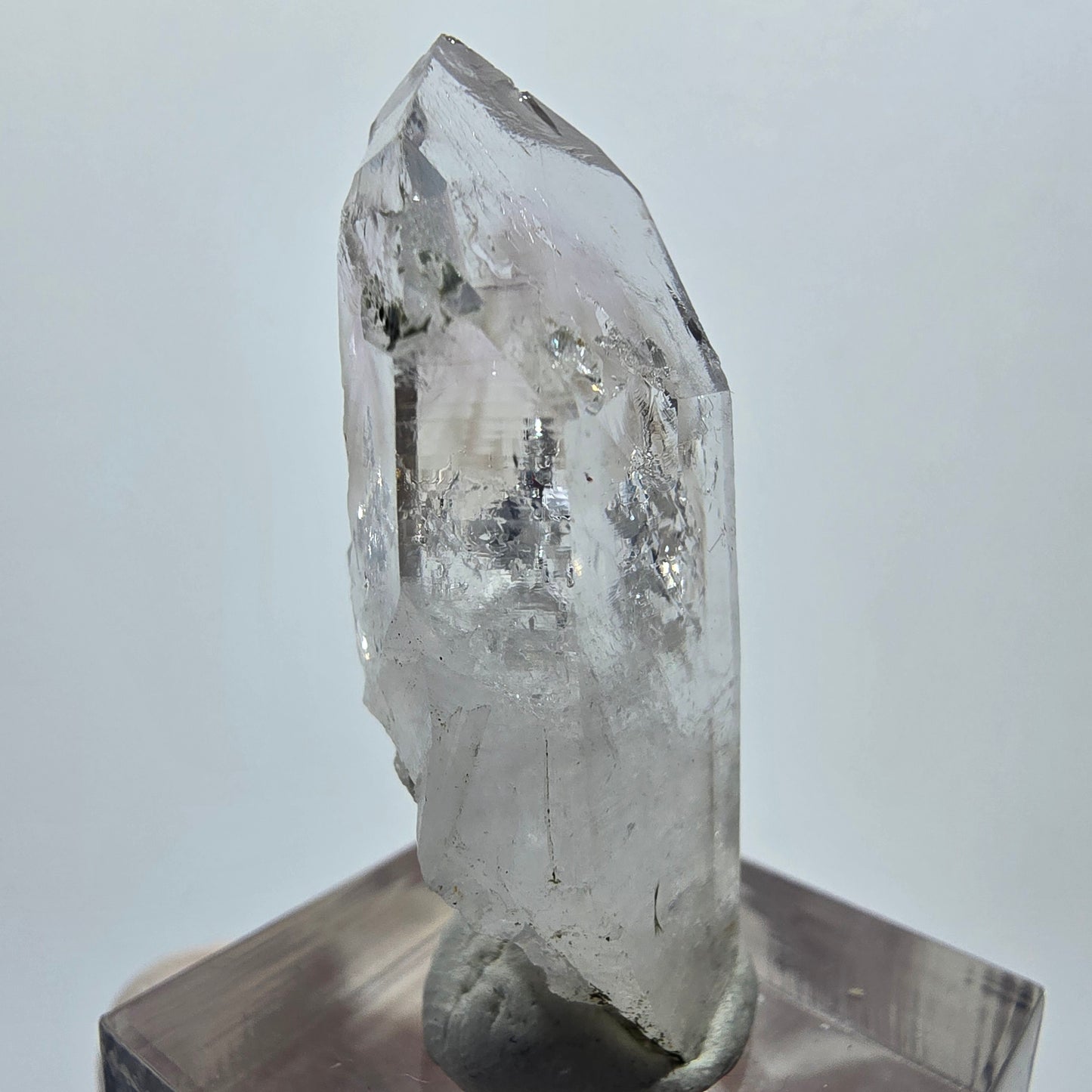 Enhydro Lemurian Phantom Amethyst mit Epidot Streep Mine Goboboseb, Namibia 40*17*14mm