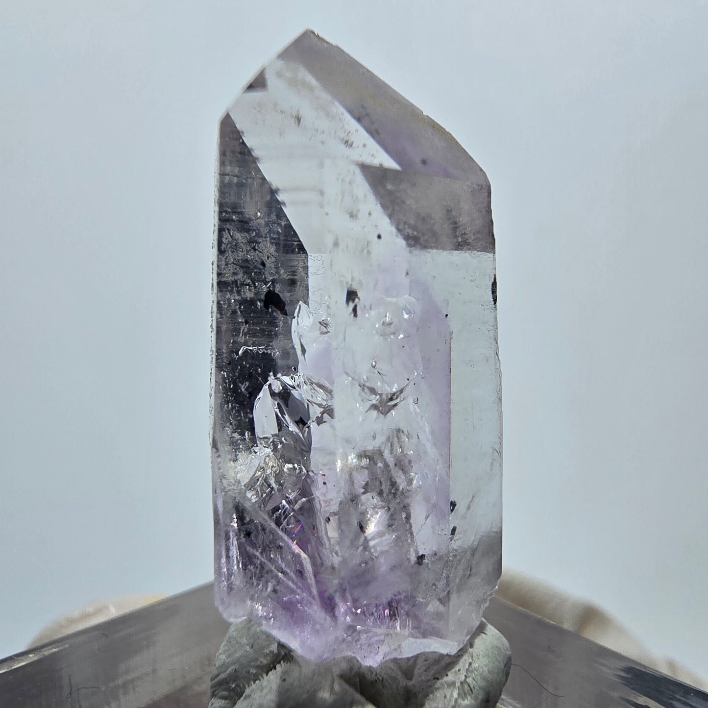 Enhydro Lemurian Phantom Amethyst, Hämatit, 3x Blase Streep Mine Gobo. Namibia 31*15*10mm