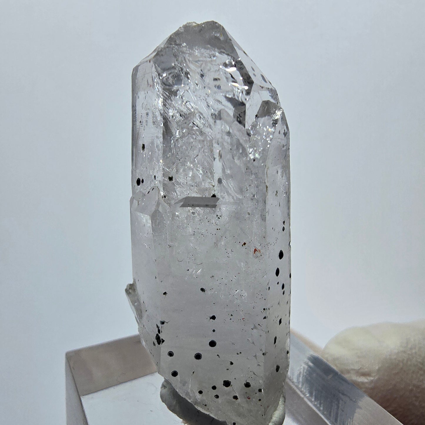 Skelett Hämatit Quarz Spitze Streep Mine Goboboseb, Namibia 38*19*14mm